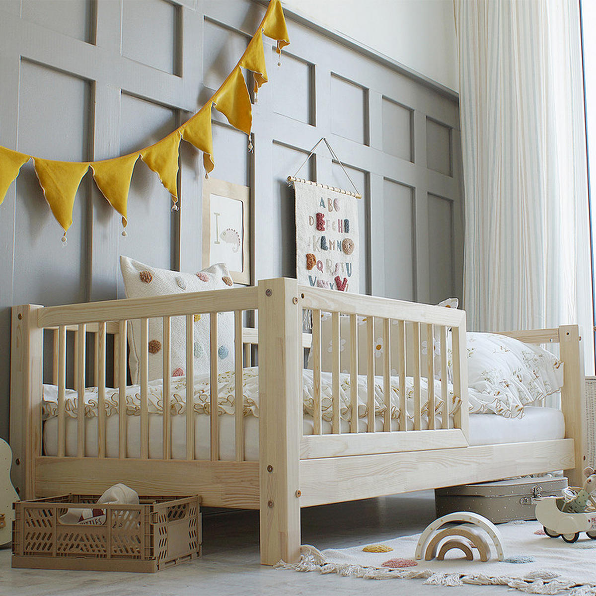 POSTEL 90/190 Sybil Přírodní dřevo - hnědá, dřevo (90/190cm) - Petits-meubles