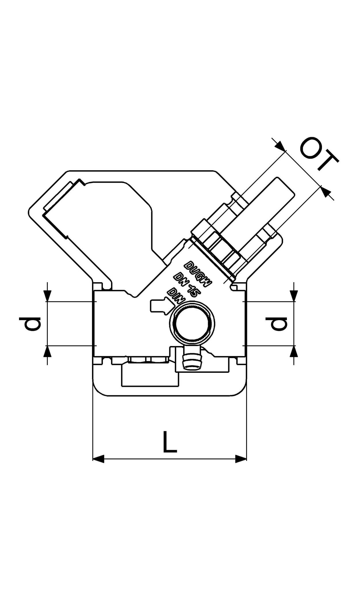 RUECKFLUSSVERHINDERER,M. ENTL. MUFFENANSCHLUSS,M.DS,DN15,DVGW - Schwarz, Metall (10/18/30cm) - Schlösser Armaturen