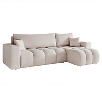 ECKSOFA Anabel Mit Schlaffunktion - Hellgrau, Holzwerkstoff/Textil (145/248cm) - Fun Möbel