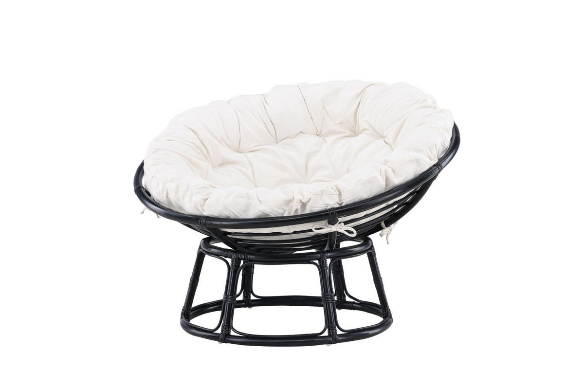 GARTENSESSEL BONNIE Schwarz 115x101x91 cm - Schwarz, Textil (115/91/101cm) - FURNLUX