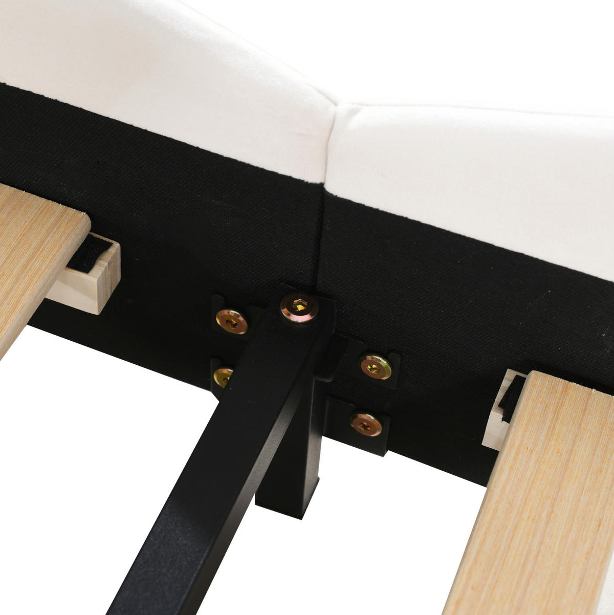 KINDER-POLSTERBETT 90/200 cm Weiß aus Samtstoff in Bärenform - Weiß, Textil (90/200cm) - OKMYHOME