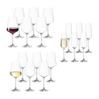 WEIN- UND SEKTGLÄSER Puccini transparent 18er Set - Transparent, Glas - Leonardo Living