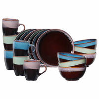 FRÜHSTÜCKSSET Mongu bunt 18er Set - Multicolor, Keramik (1/1/1cm) - Ritzenhoff Breker