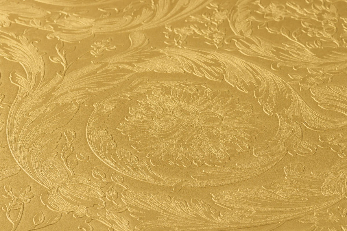 VLIESTAPETE 70/1005 cm - Goldfarben, Textil (70/1cm) - KUNSTLOFT