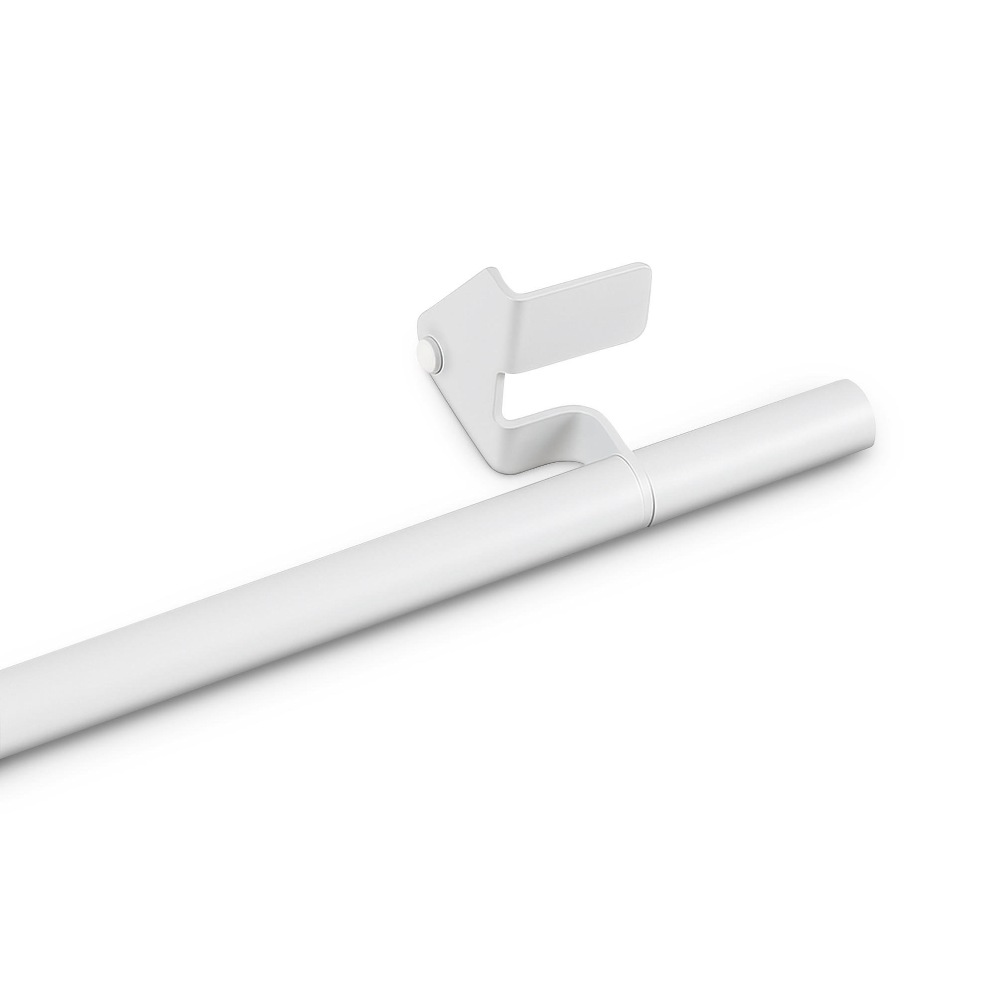 Bestlivings Gardinenstange Weiß 1x1x80 cm