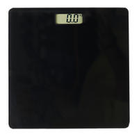 PERSONENWAAGE bis 150 kg - Schwarz, Glas (26/26/2cm) - Berilo