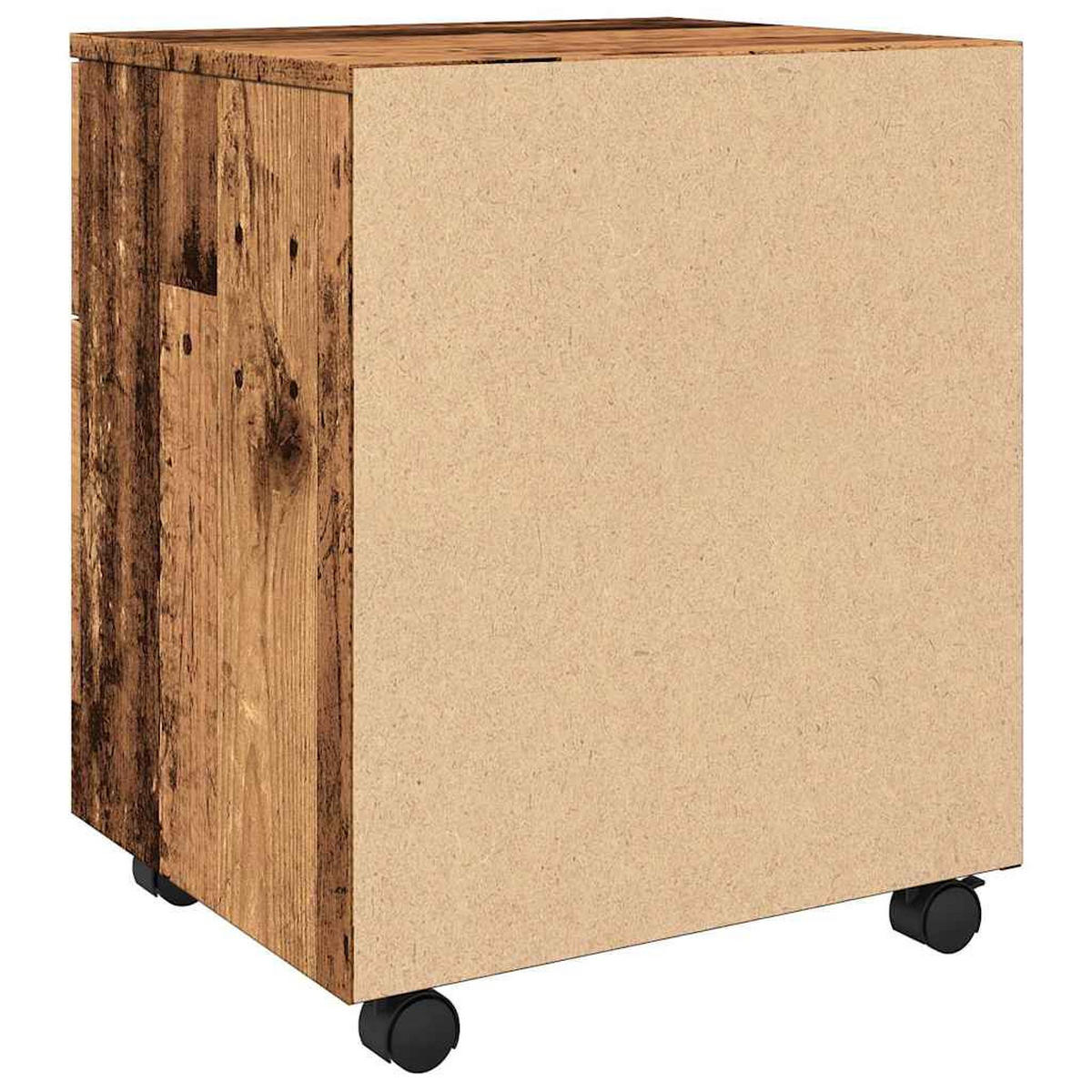 ROLLCONTAINER Mosab rollbar Altholz 45x38x54 cm - Zwetschgeholzfarben, Holz (45/54/38cm) - DELUKE