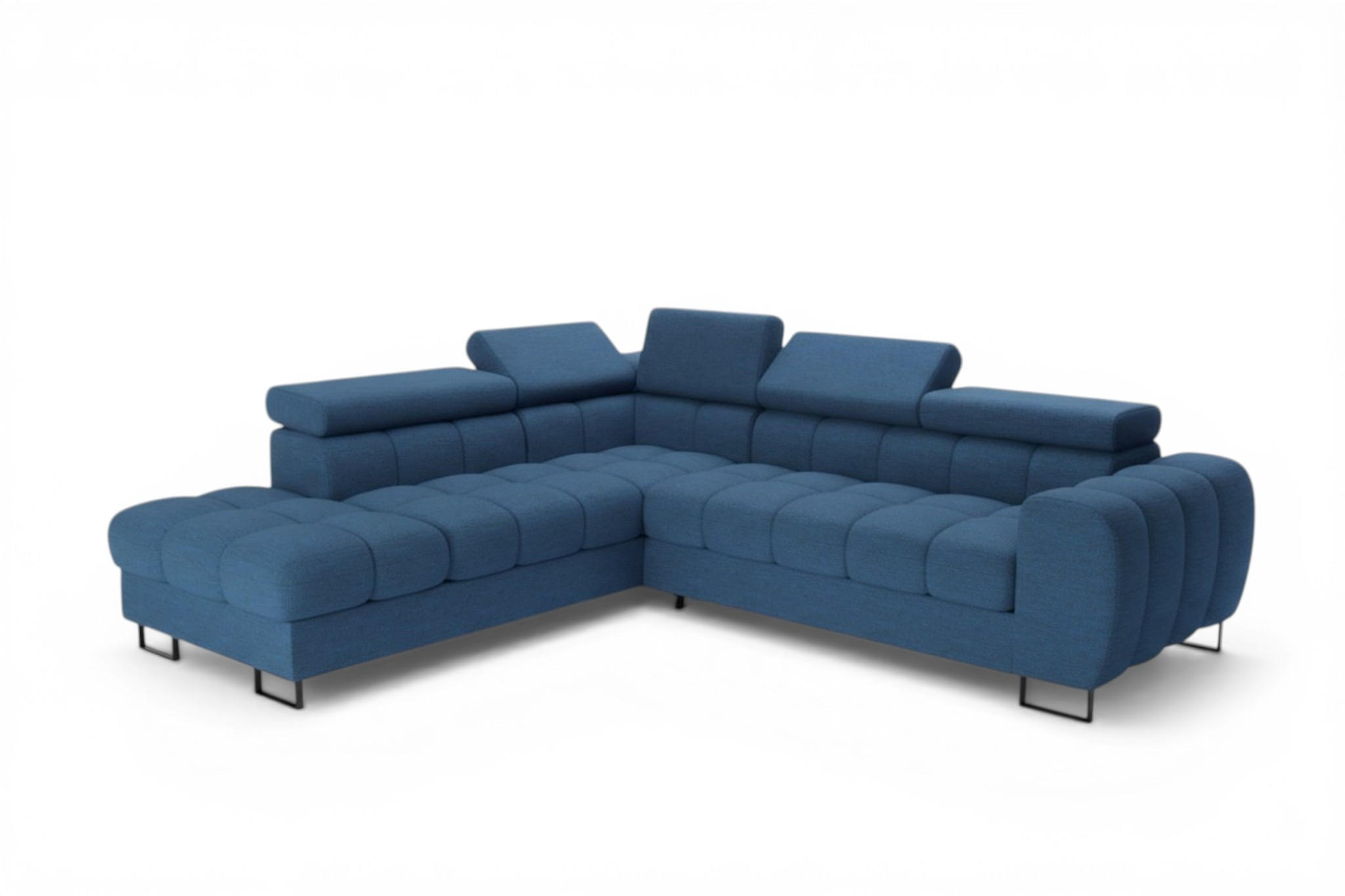 Fun Möbel Ecksofa Blau 260x225 cm