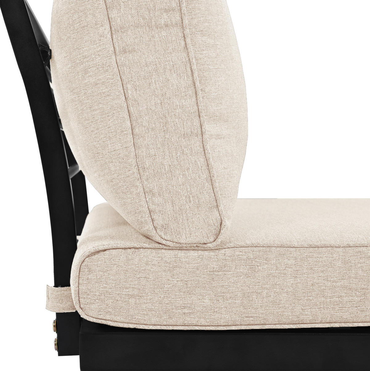 GARTEN-LOUNGESET 160/64/75 cm, 6-teilig mit modularer Stellvariante, Kissen und verzinktem Eisen, Beige - Beige, Metall - Redom
