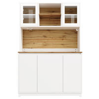 BUFFETSCHRANK Weiß 120/40/180 cm - Weiß, Holz (120/180/40cm) - PANGIVO