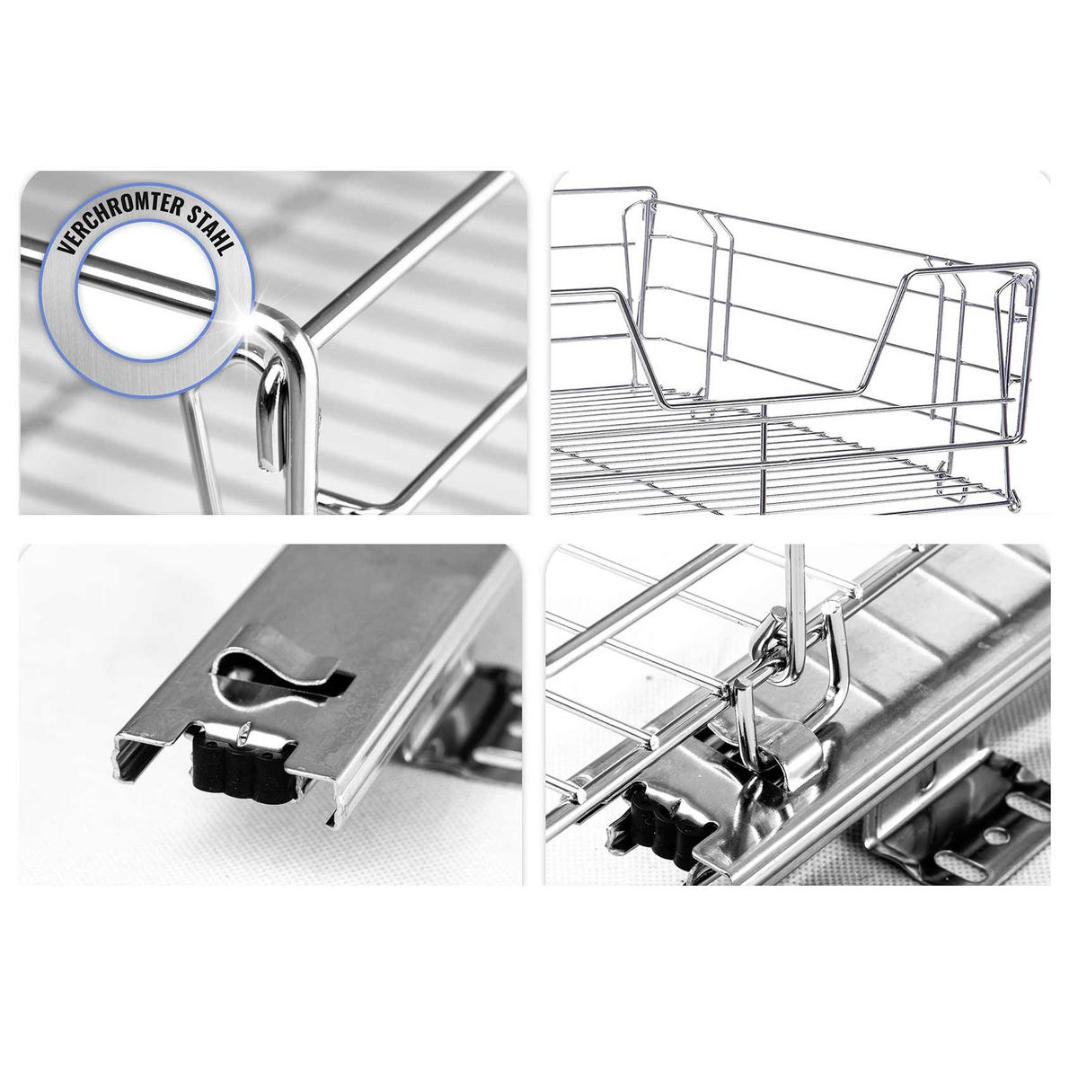 CHROM-OPTIK 40/51/18 cm - Silberfarben, Metall (51/18/40cm) - Maximex