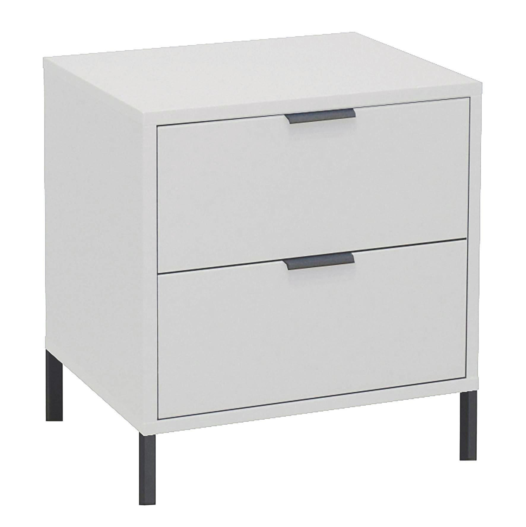 KOMMODE Erna 51x45x62 Kreidegrau matt Lack - Hellgrau, Holzwerkstoff (51/62/45cm) - 58aufmkessel