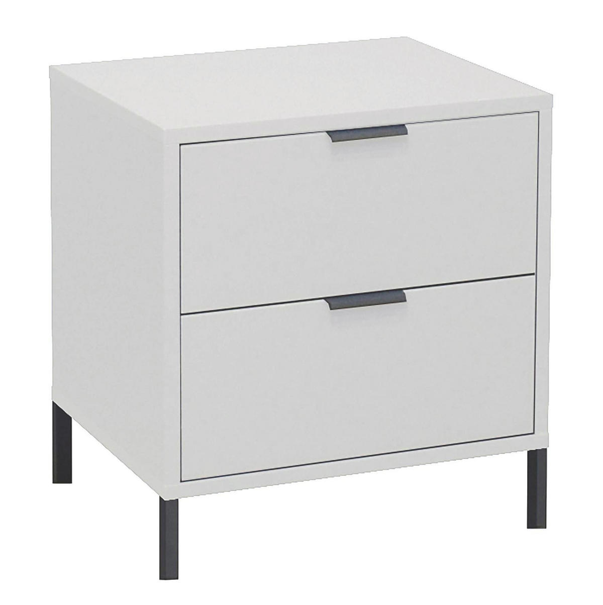 KOMMODE Erna 51x45x62 Kreidegrau matt Lack - Hellgrau, Holzwerkstoff (51/62/45cm) - 58aufmkessel
