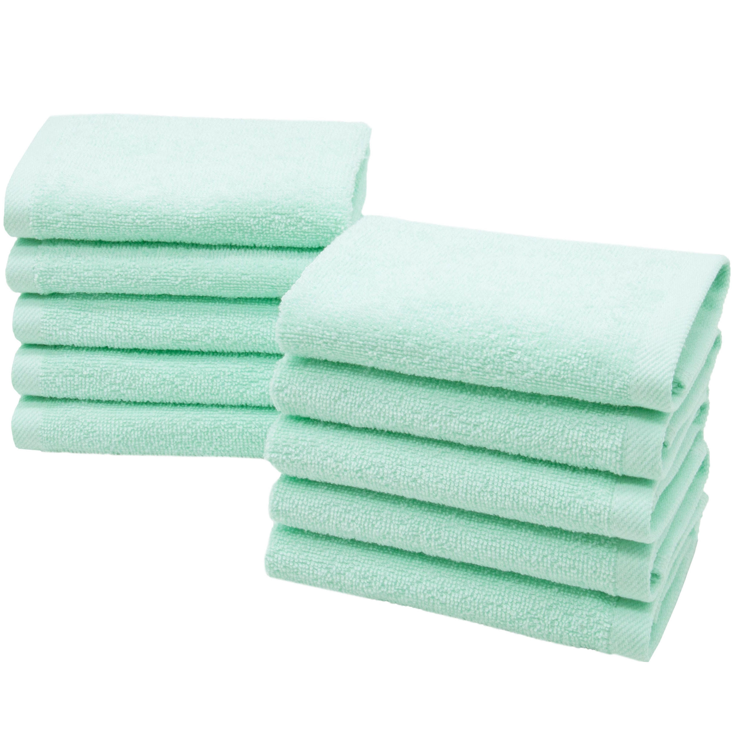 SEIFTÜCHER, 10er-Set, 30x30 cm, 100% Baumwolle, Blau - Grün, Textil (30/30cm) - Zollner