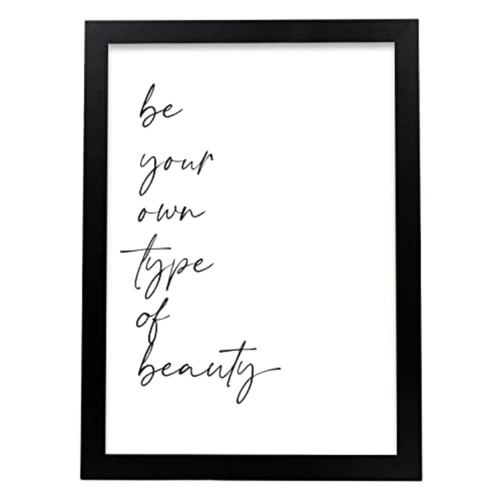 POSTER Inspirierende Kunst – Beauty A3 Schwarzer Rahmen - Schwarz, Papier (29.7/5/42cm) - Nacnic