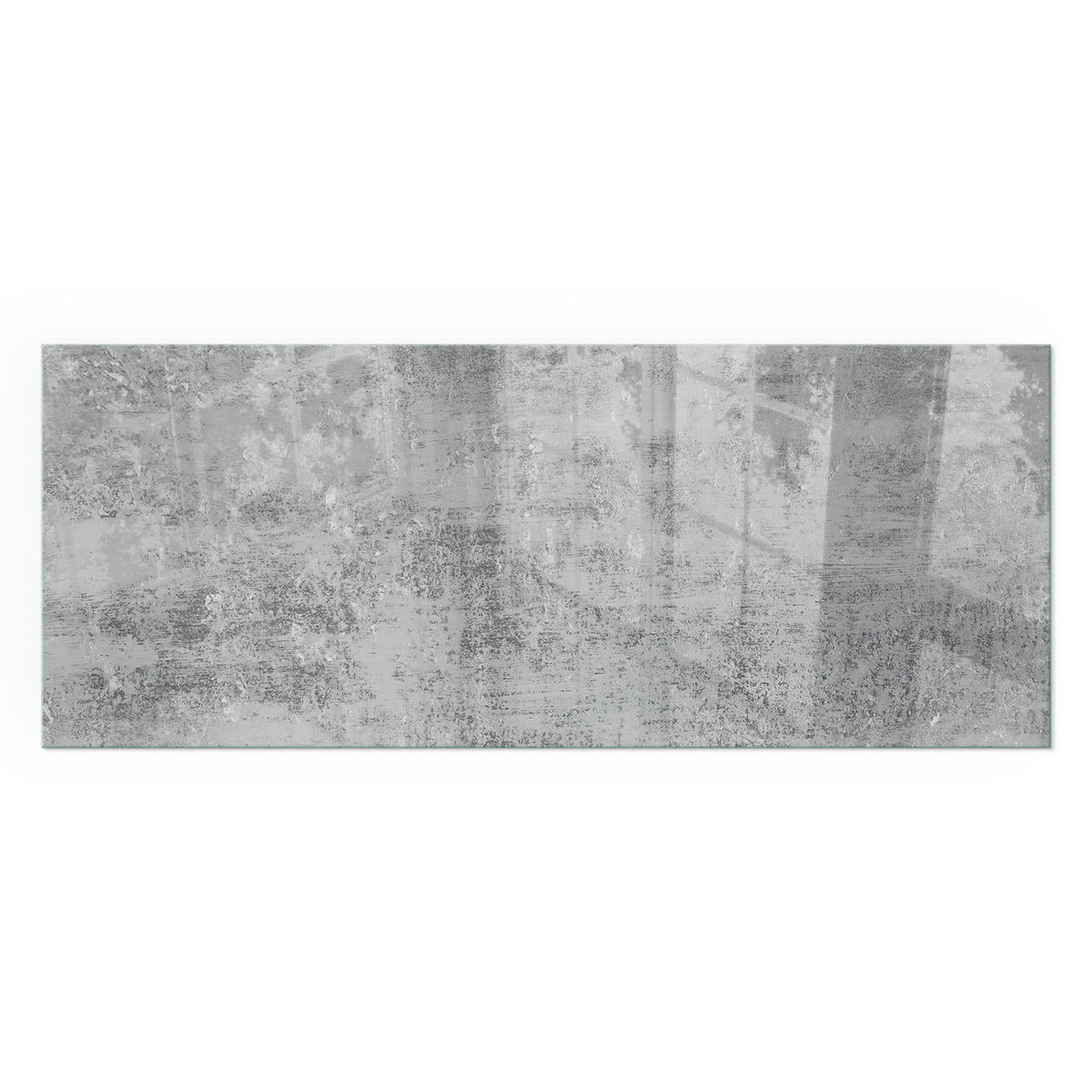 GLASPLATTE für Kamin 125x50 cm - Grau, Glas (125/50/0.4cm) - TULUP