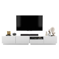 TV-LOWBOARD 2-er Set Enjoy Weiß Matt Loft Schublade 120 cm - Weiß, Holzwerkstoff (240/37/35cm) - Meble Lindner