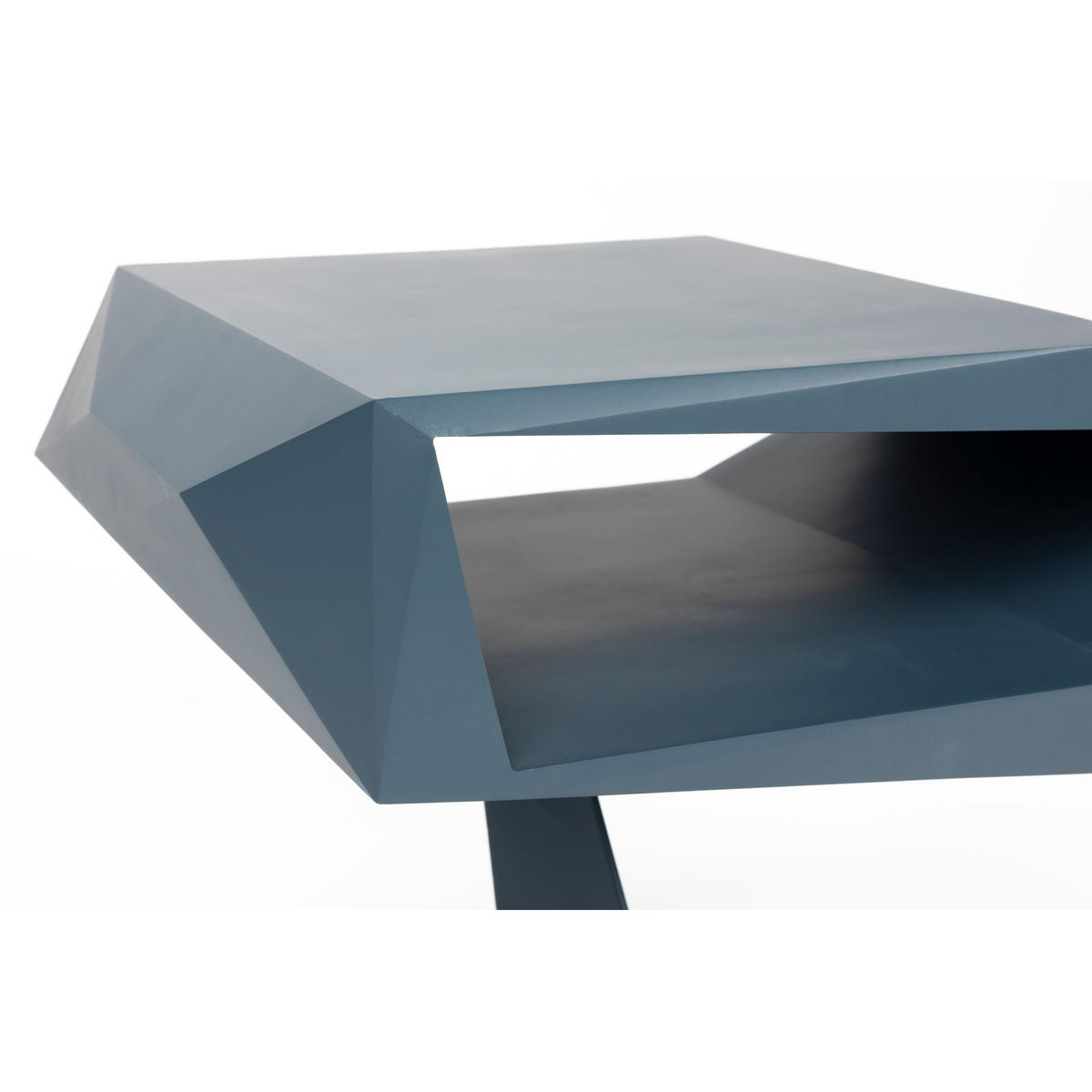 BEISTELLTISCH North Schwarz/ Blau - Schwarz, Naturmaterialien (60/40/40cm) - Zuiver