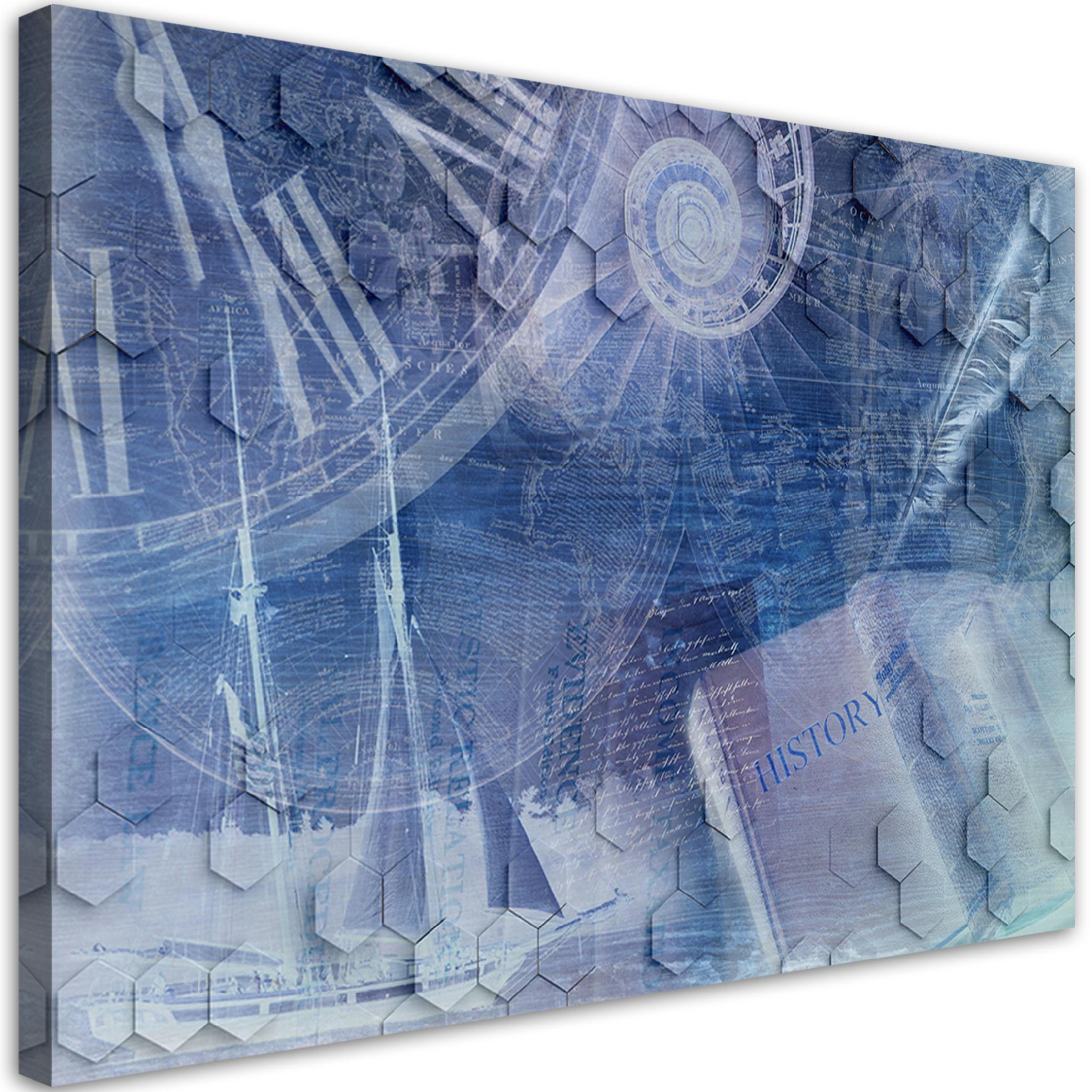 Feeby Wandbild Blau 60x40 cm