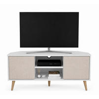 TV-ELEMENT Lesson Weiß Baumwollbeige - Weiß, Holzwerkstoff (120/59.8/45cm) - Decorotika