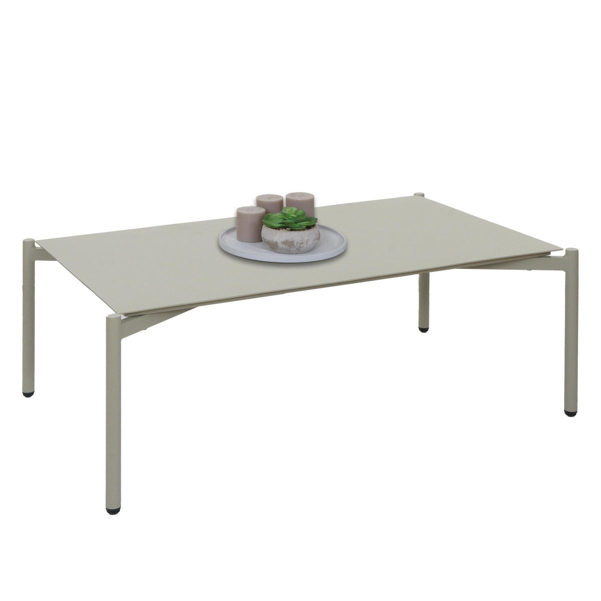 GARTENTISCH Hellgrün - Hellgrün, Metall (65/105/39cm) - MCW
