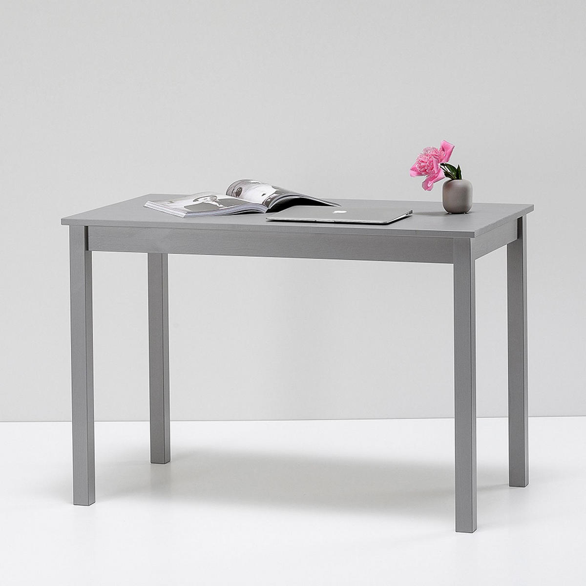 SCHREIBTISCH Massivholz 60/110/75 cm - Grau, Holz (60/110/75cm) - hagge home