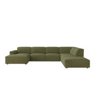 ECKSOFA Cursal V, Stoff Artico, Moss, Rechts - Grün, Holz (364/262cm) - Kaiser Möbel