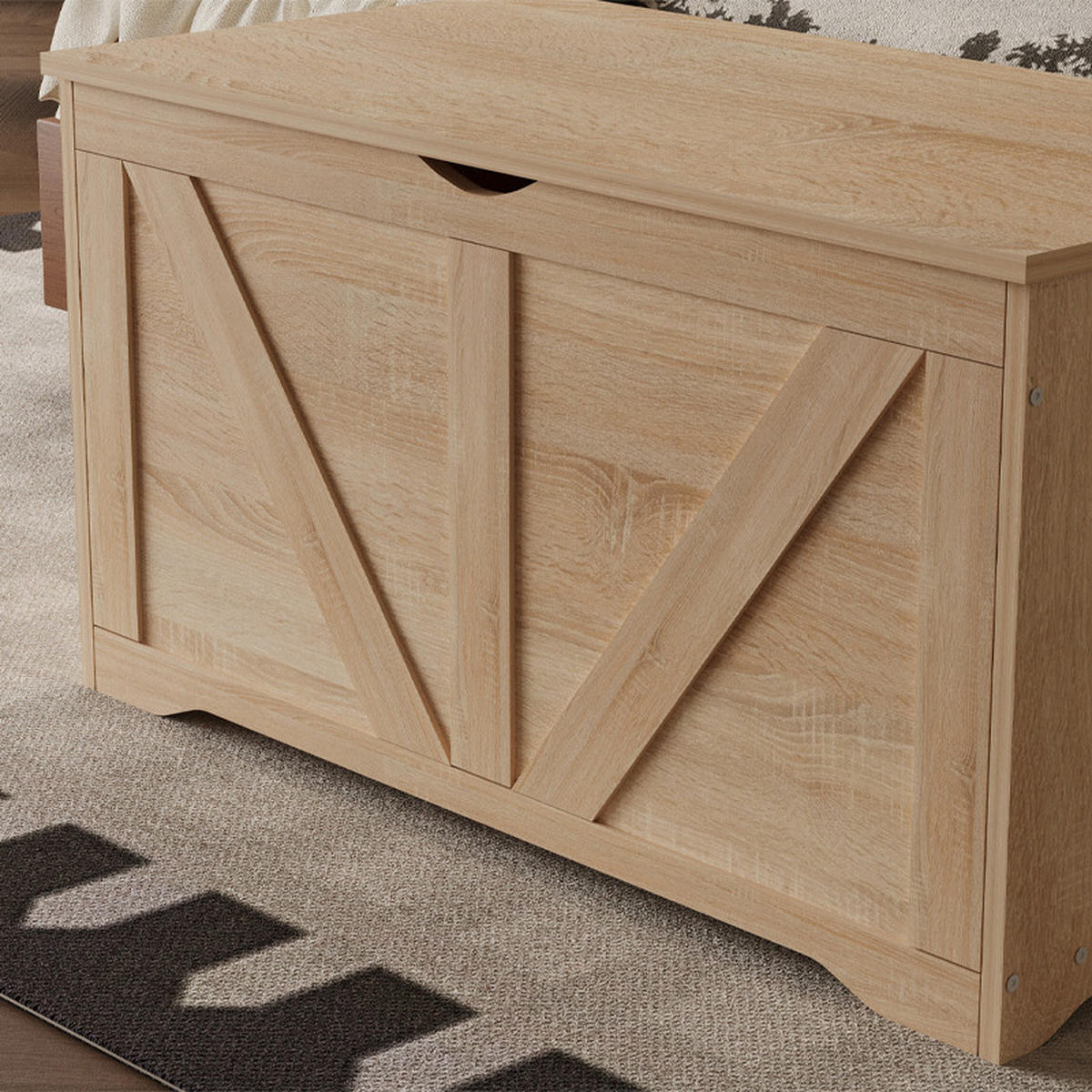 KISTE hellbraun 100/40/46 cm - Braun, Holz (100/46/50cm)