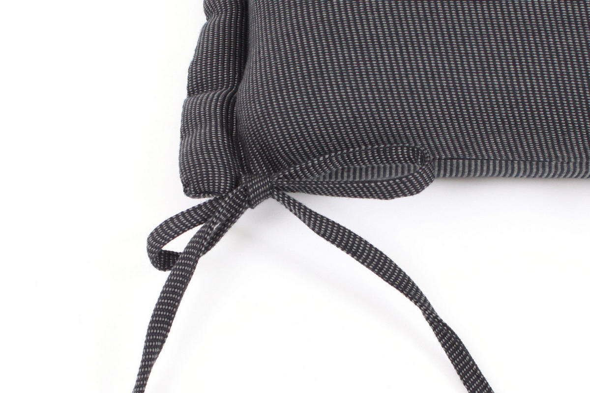BANKAUFLAGE ROG Kunstfaser Anthrazit 110 cm - Grau, Textil (45/5/110cm) - riess-ambiente