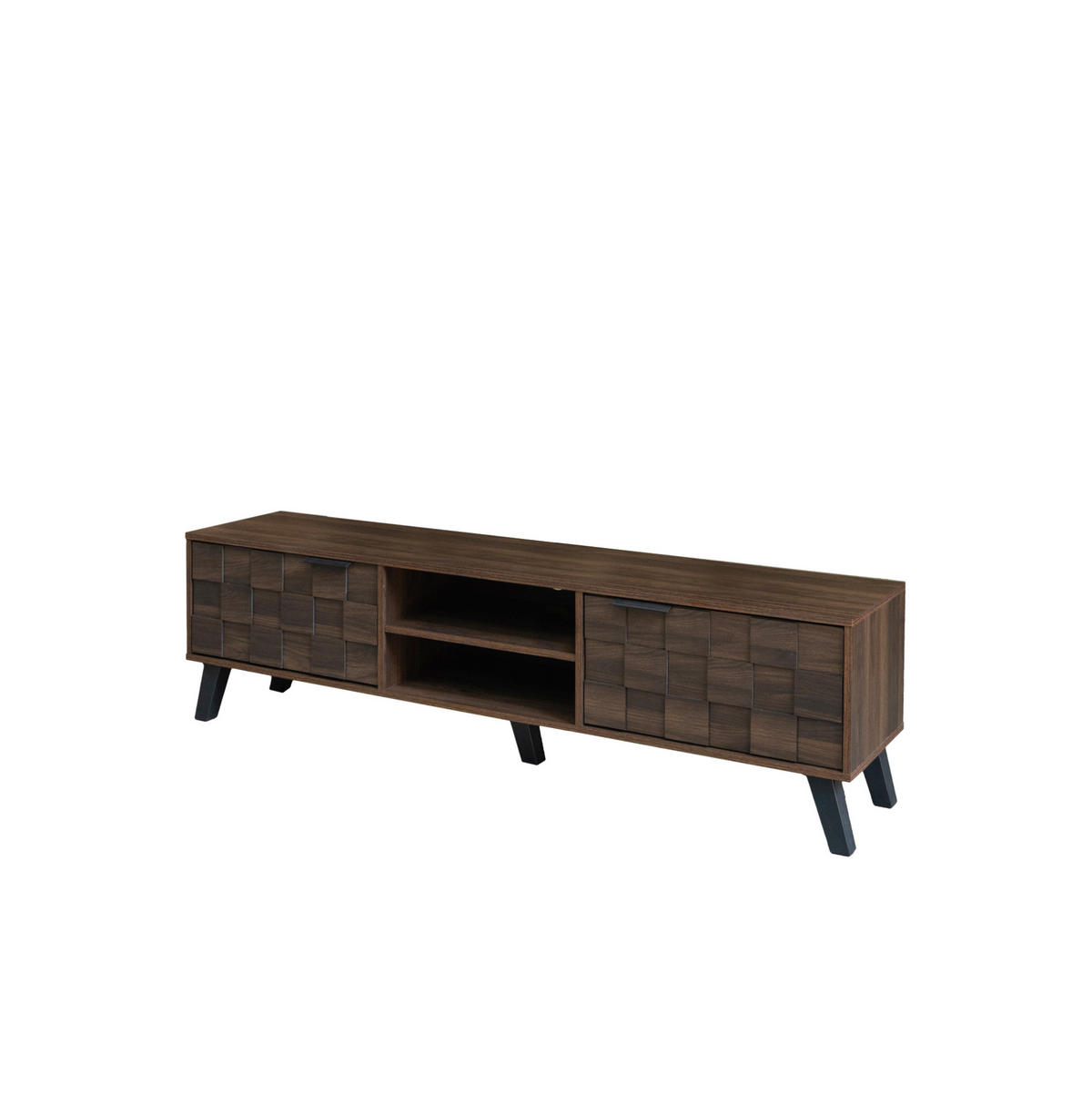 TV-LOWBOARD 180/38/45 cm mit 3 Schubladen, Hochglanz, App-gesteuerter LED-Beleuchtung und Dekorleisten, Weiß/Gold - Weiß, Holzwerkstoff (180/45/38cm) - Redom