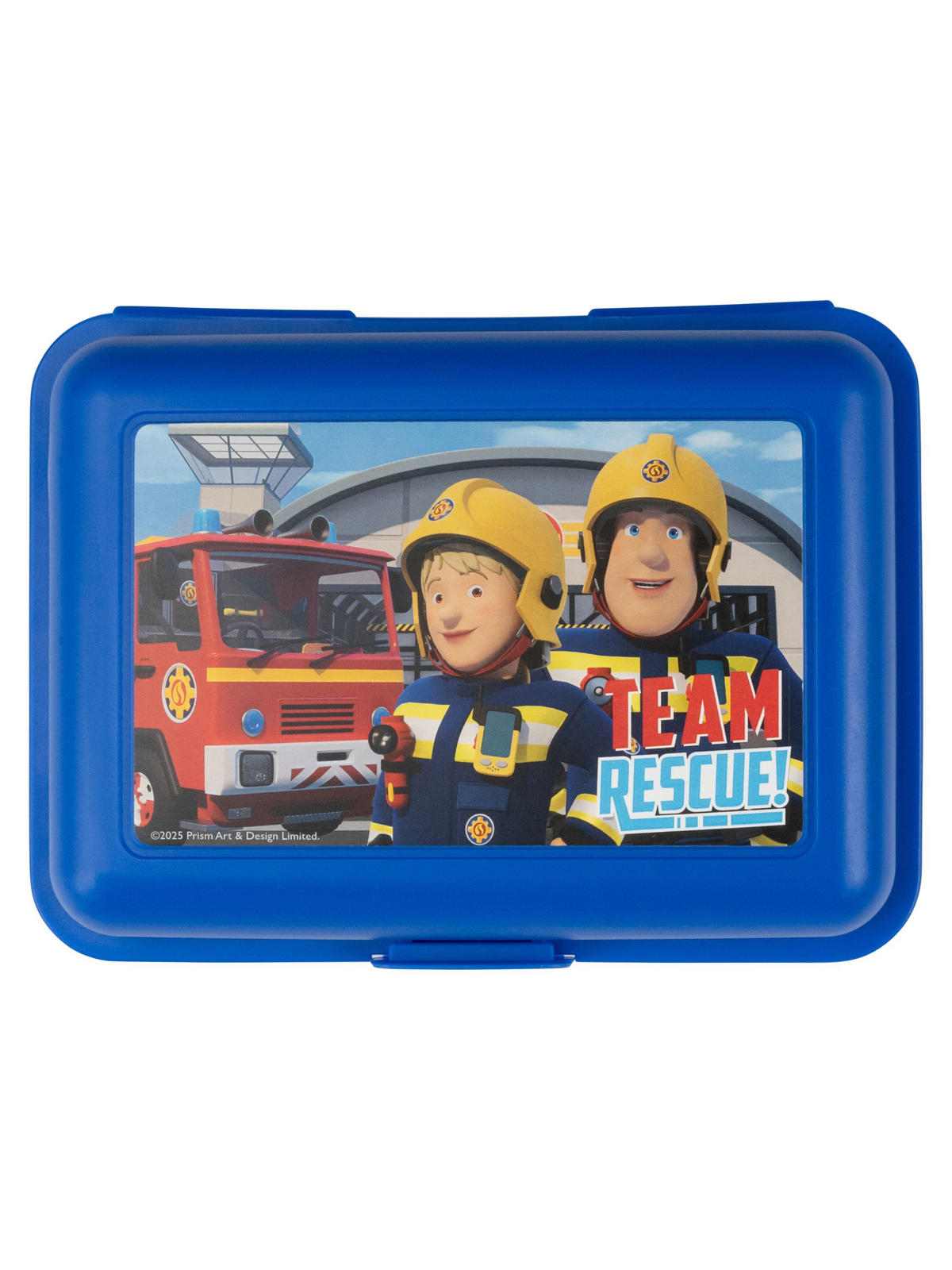 BROTDOSE Feuerwehrmann Sam Team Rescue Blau 17,5 x 12,8 x 6,9 cm - Blau, Kunststoff (17.5/6.9/12.8cm) - Chiemsee