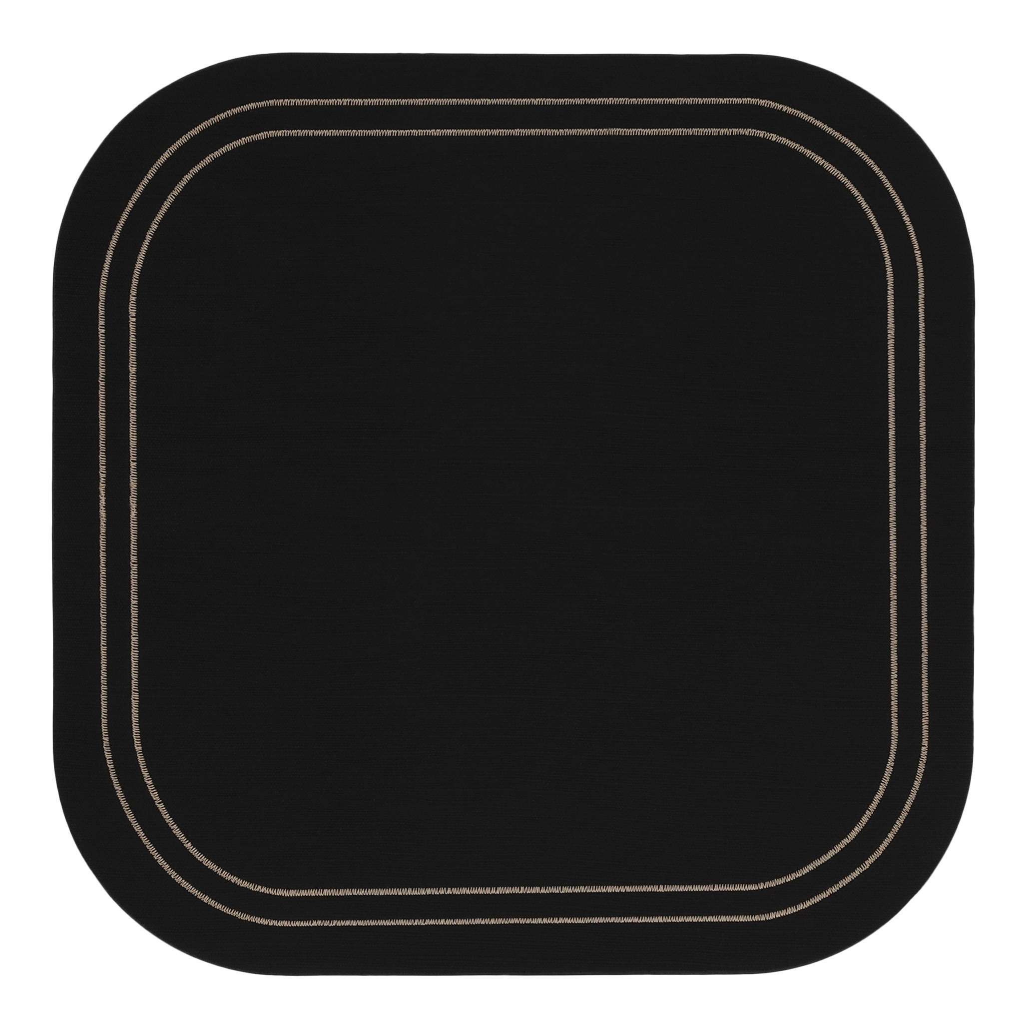 DEKORATIVES TISCHSET Ritero - Schwarz, Kunststoff (33/33/1cm) - home&you