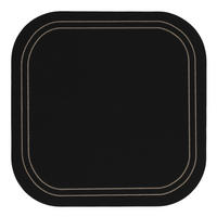 DEKORATIVES TISCHSET Ritero - Schwarz, Kunststoff (33/33/1cm) - home&you