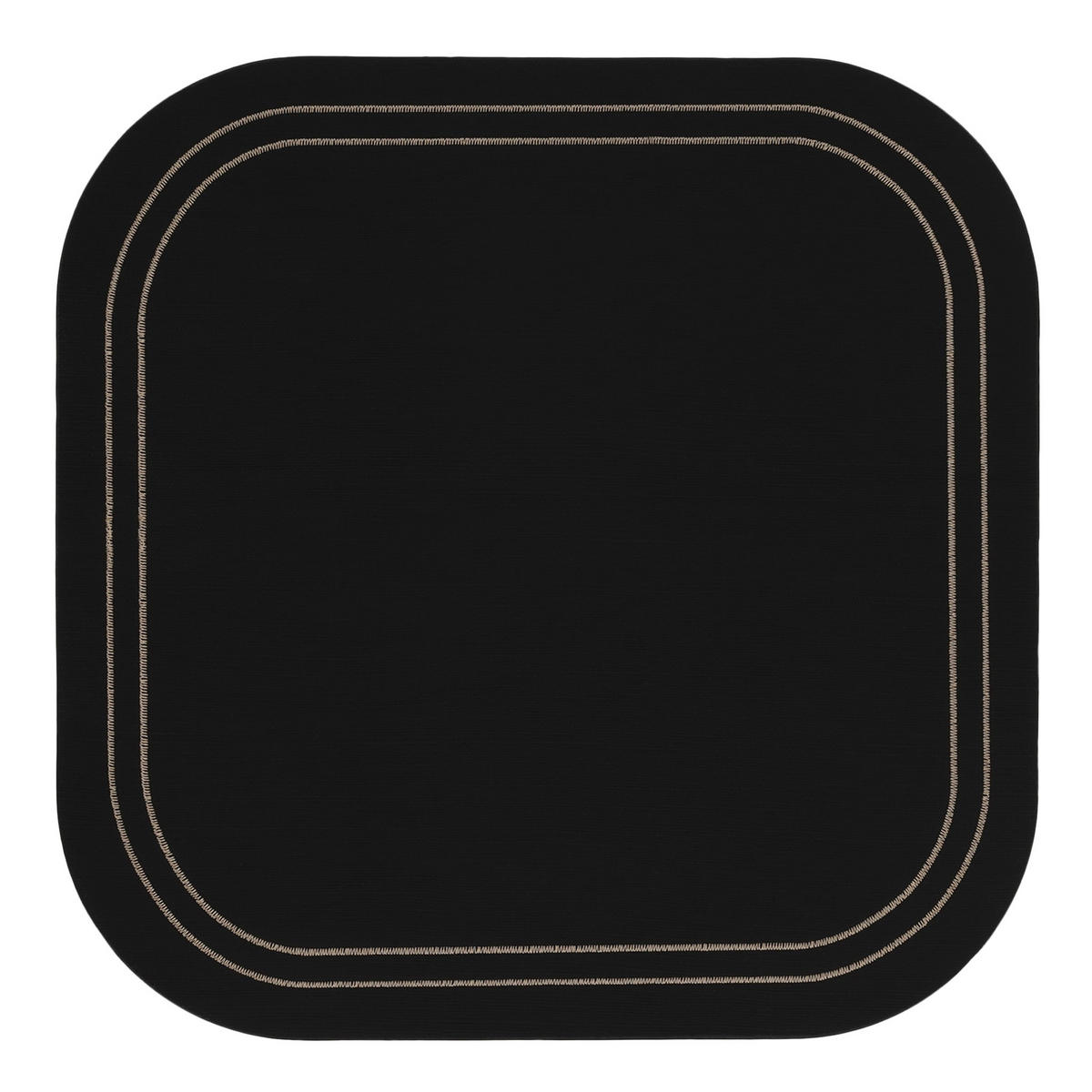 DEKORATIVES TISCHSET Ritero - Schwarz, Kunststoff (33/33/1cm) - home&you