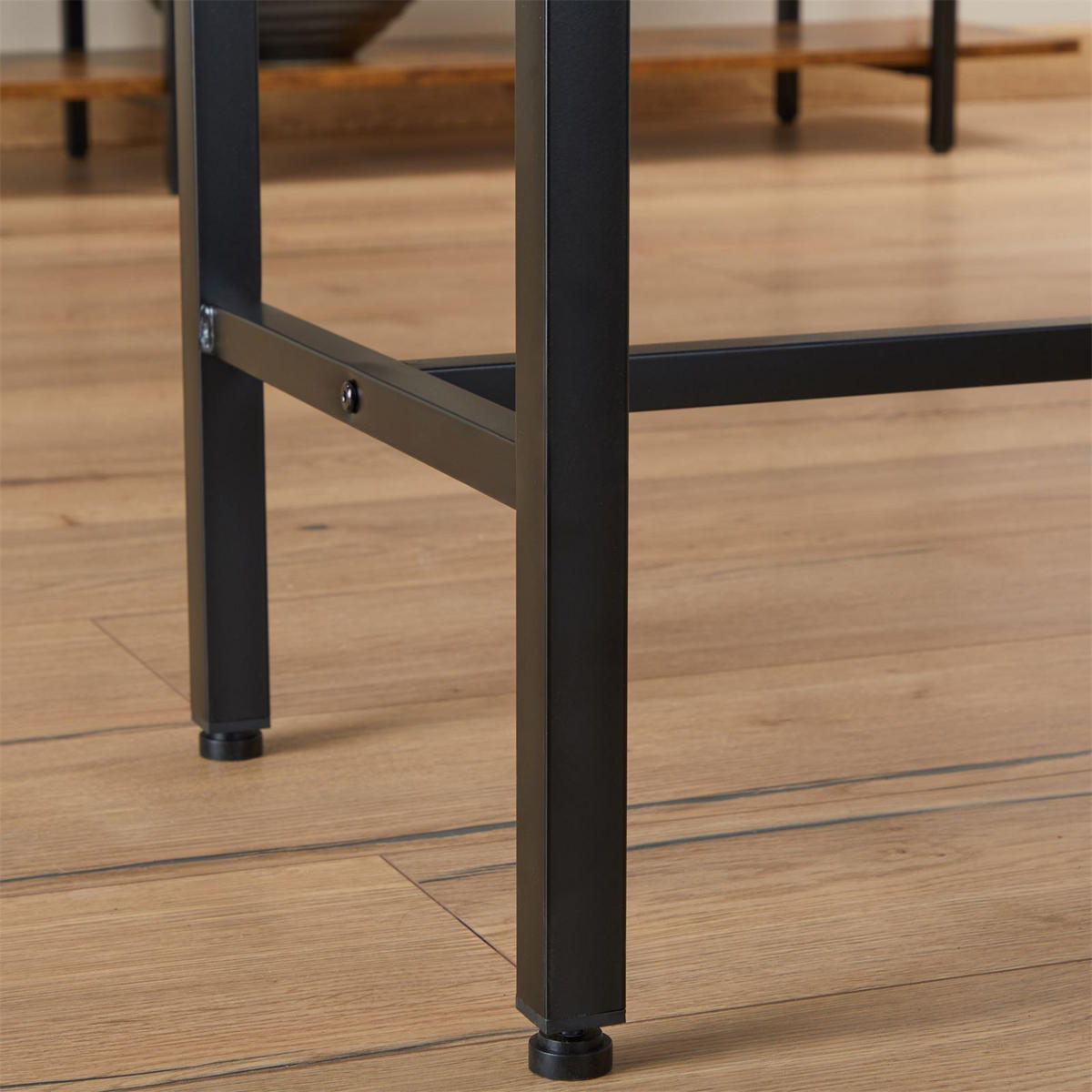 BARTISCH BRAGA - Dunkelbraun/Schwarz, Holzwerkstoff/Metall (110/92/40cm) - CARO-Möbel