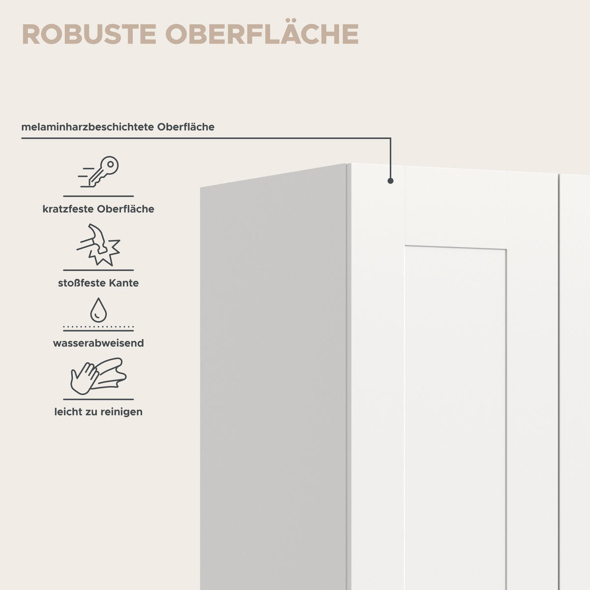 KLEIDERSCHRANKKOMBINATION VISBY (B/H/T: ca. 240/194/56 cm) in weiß/weiß - Weiß, Holzwerkstoff (240/194/56cm)