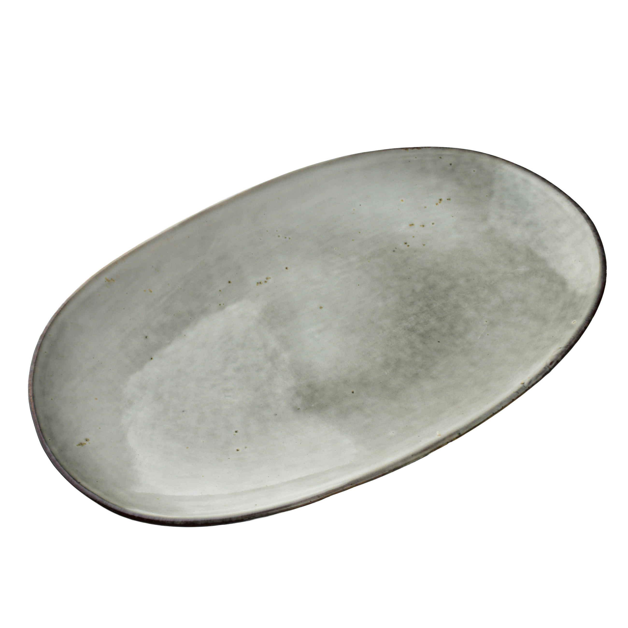 SERVIERPLATTE Basic Nature Beige 36x22x4 cm Keramik - Beige, Keramik (22/4/36cm) - Mondex