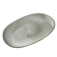 SERVIERPLATTE Basic Nature Beige 36x22x4 cm Keramik - Beige, Keramik (22/4/36cm) - Mondex