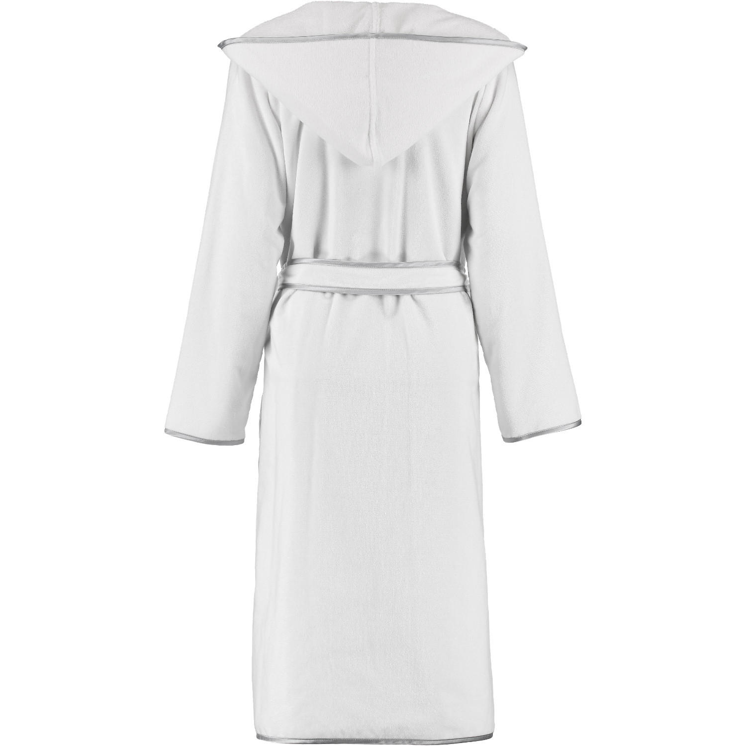 BADEMANTEL DAMEN KURZMANTEL MIT KAPUZE 4319 WEISS - 600 - Weiß, Textil (Lnull) - Cawoe