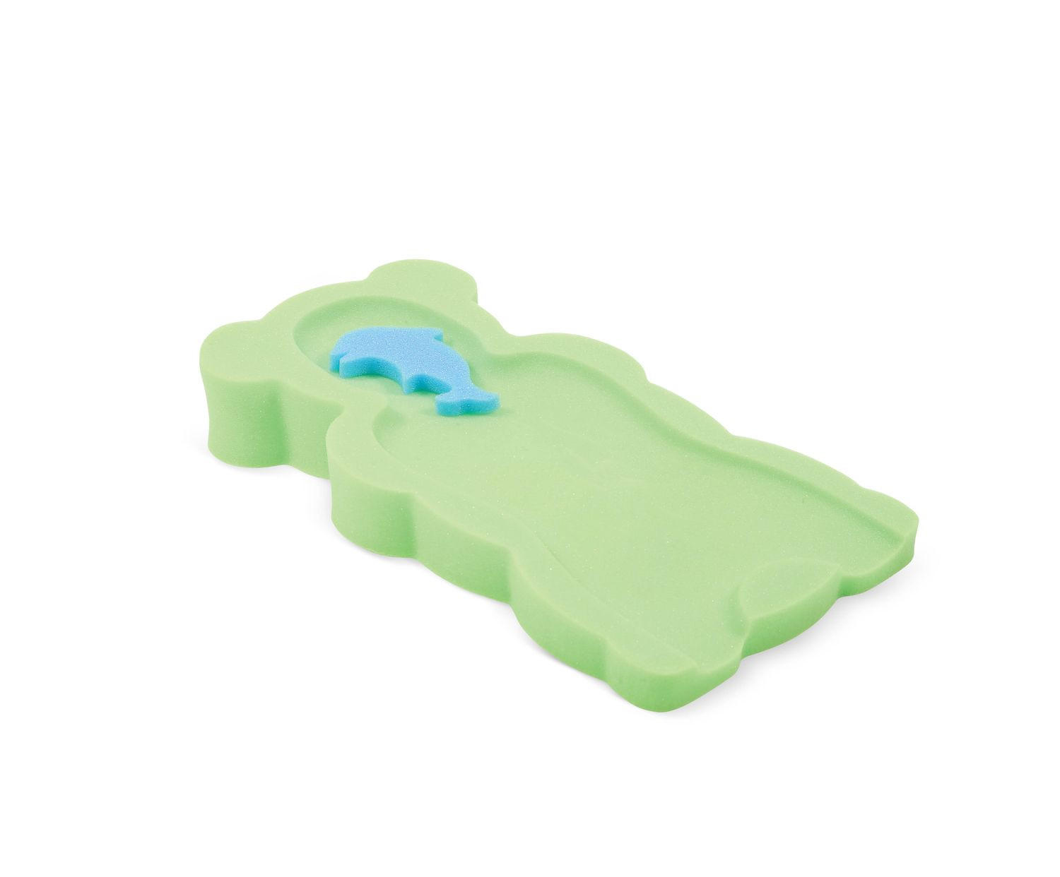 BABYBADEWANNENEINLAGE Maxi grün PU-Schaumstoff, anatomisch geformt, erhöhter Rand, Rutschschutz - Grün, Kunststoff (27.5/50.5cm) - Lorelli