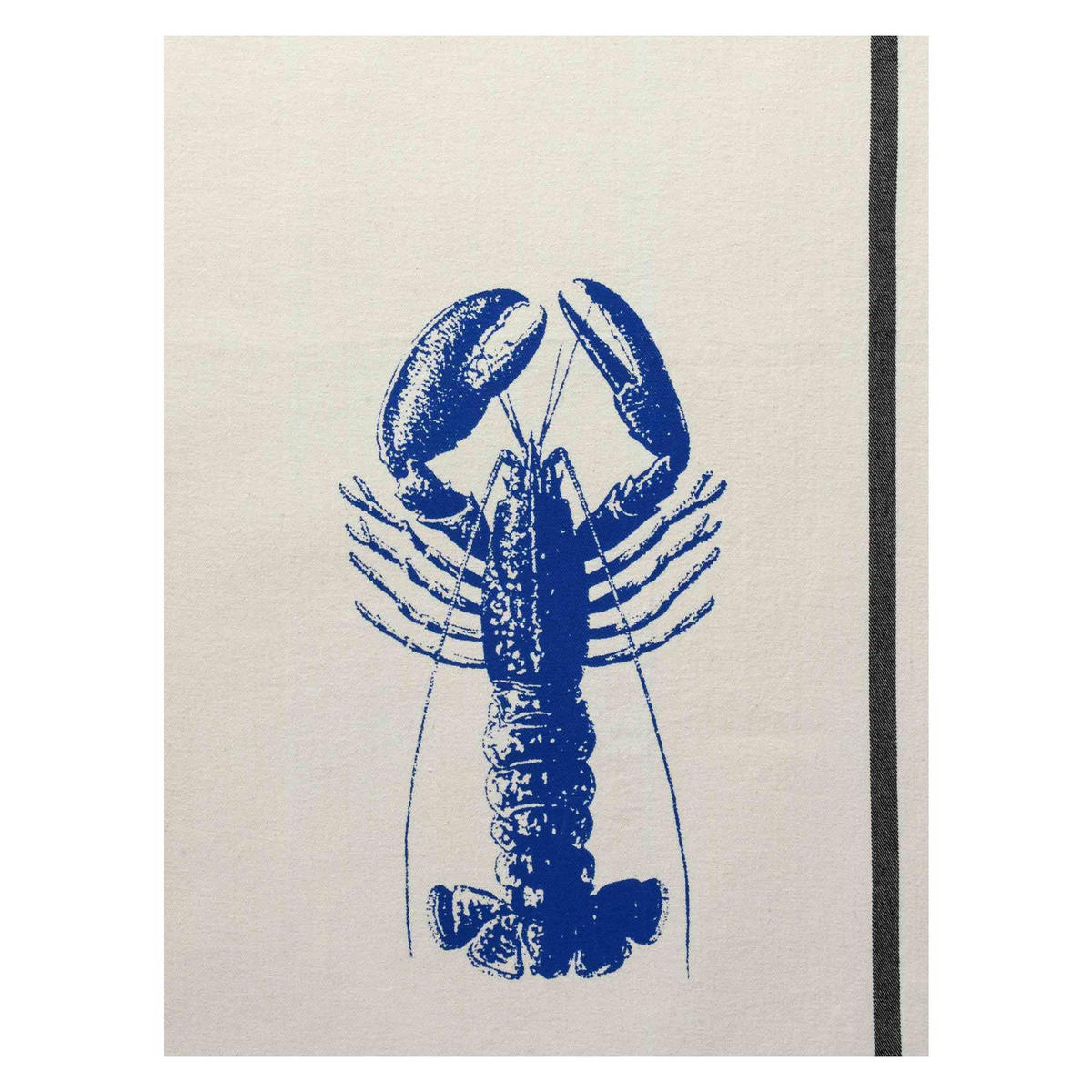 KÜCHENTUCH Homard ekrü/blau 50 x 70 cm - Weiß, Textil (70/50cm)