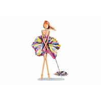 METALLSKULPTUR Bunt 59/35,5 cm - Beige/Multicolor, Metall (1.3/35.5/16cm) - KUNSTLOFT