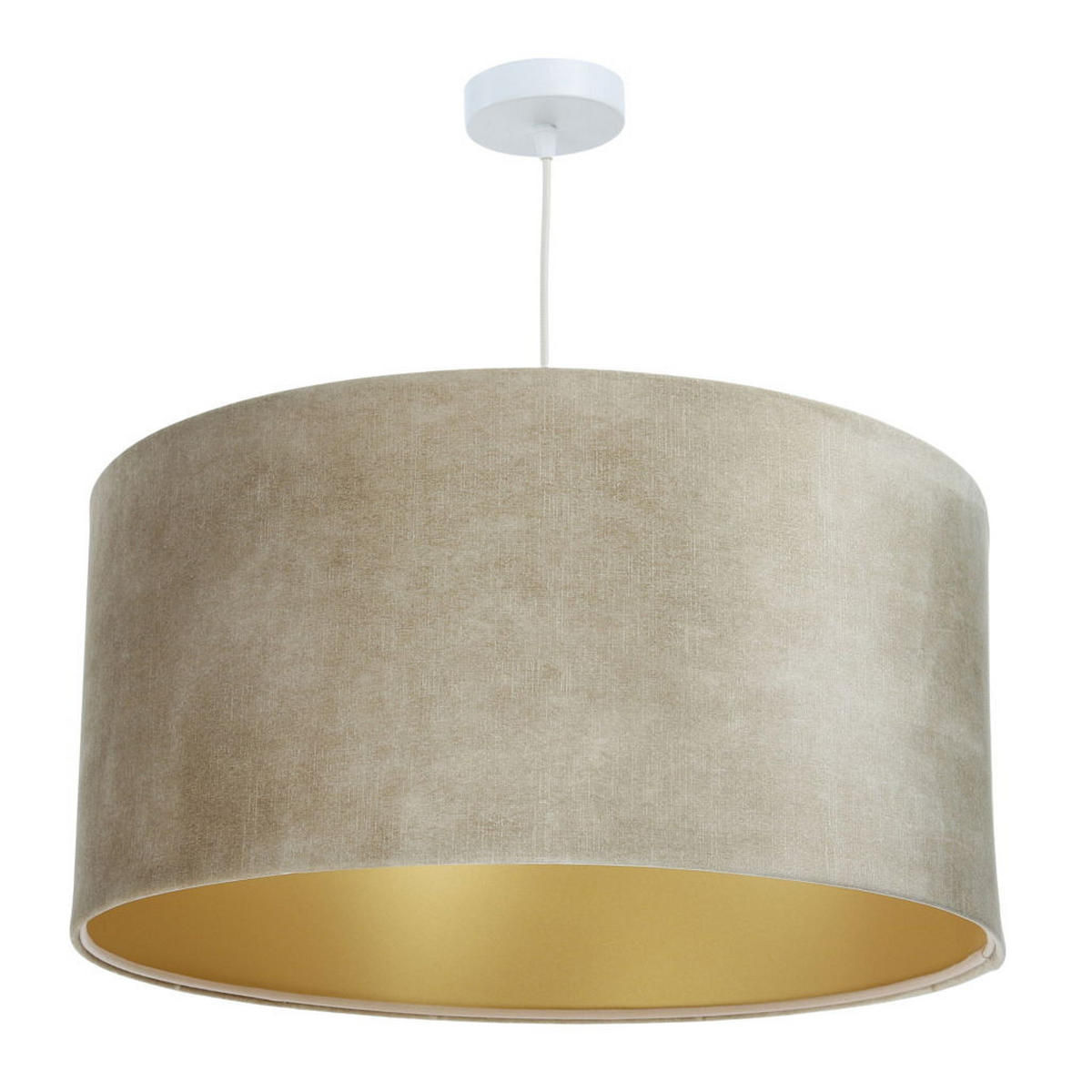 HÄNGELEUCHTE Gold 40/20 cm - Beige/Goldfarben, Kunststoff (40/0.4/20cm) - ONZENO