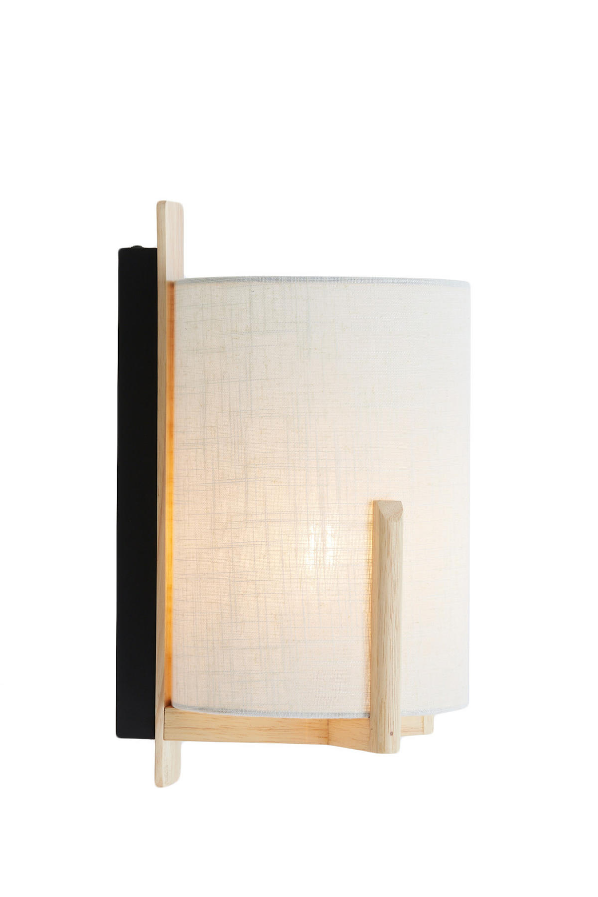 WANDLEUCHTE Litto Braun Ø22/36 cm - Hellbraun, Holz (18/36/22cm) - Light & Living