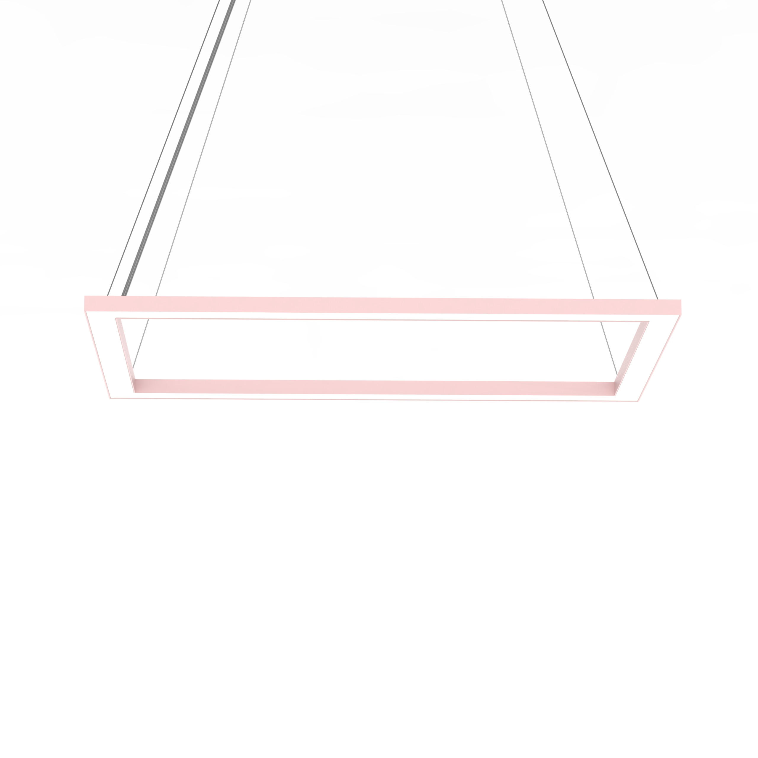 LED-HÄNGELEUCHTE - Pink, Metall (40/60/100cm) - Lumicom