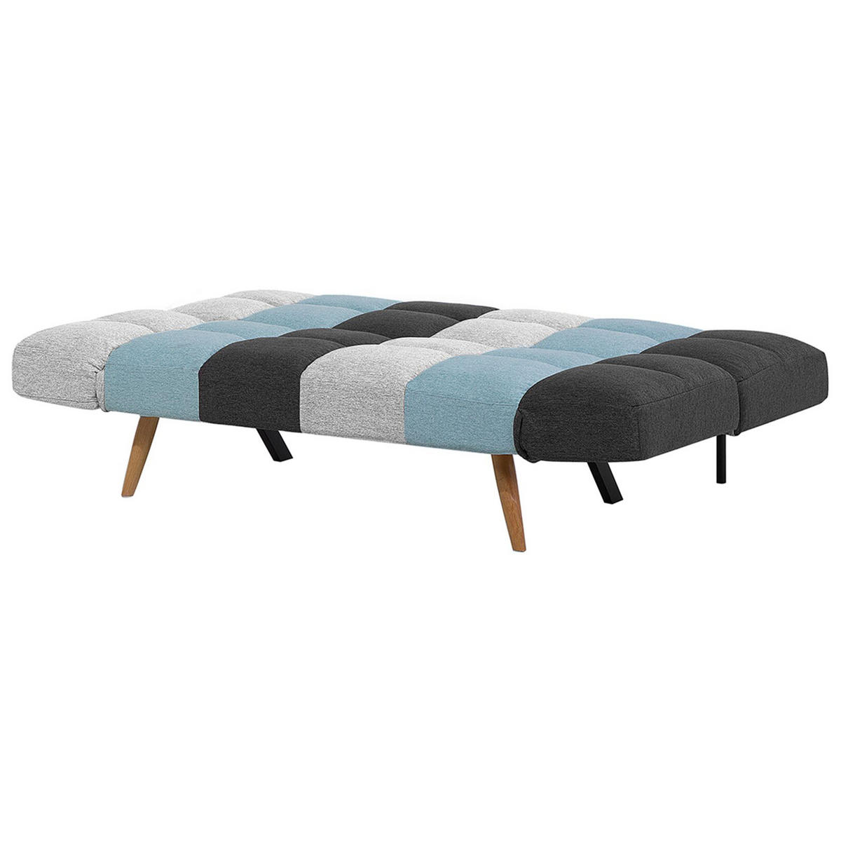 3-SITZER-SCHLAFSOFA Polsterbezug Grau Ingaro - Multicolor, Textil (182/86/79cm) - Beliani