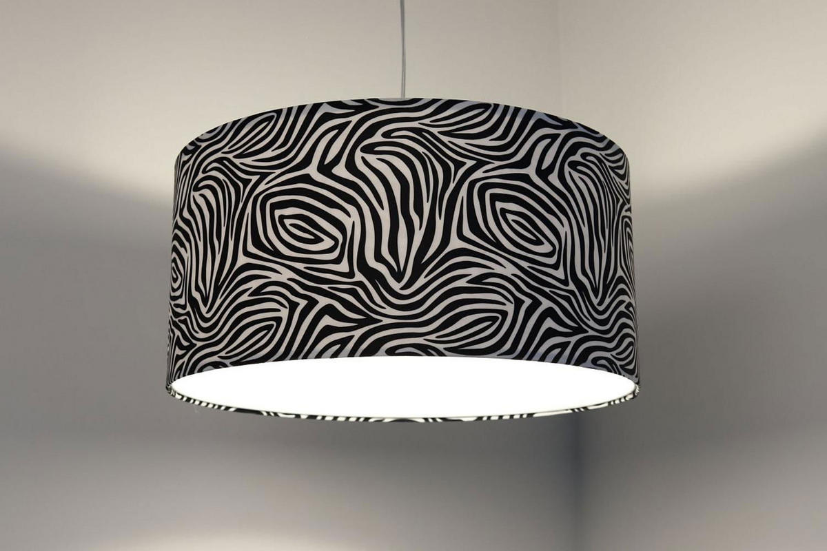 HÄNGELEUCHTE Schwarz 60/30 cm - Schwarz/Weiß, Kunststoff (60/0.8/30cm) - ONZENO