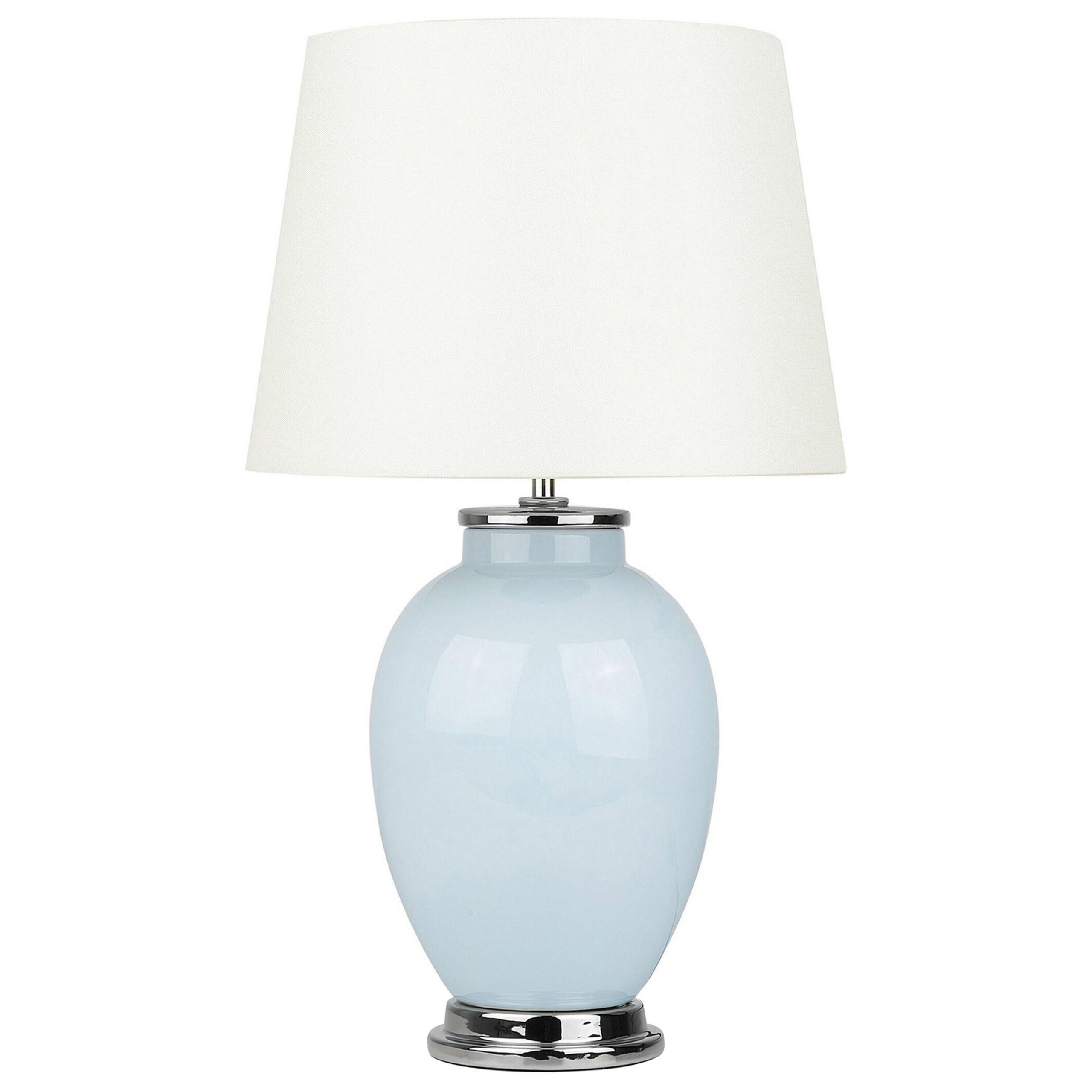 TISCHLAMPE Brenta 33/33/56 cm - Blau, Keramik (33/33/56cm) - Beliani