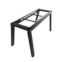 TISCHBEINE Thusia Split Metall Schwarz 72cm Ausziehbarer - Schwarz, Metall (70/72/140cm) - Metalo Pro