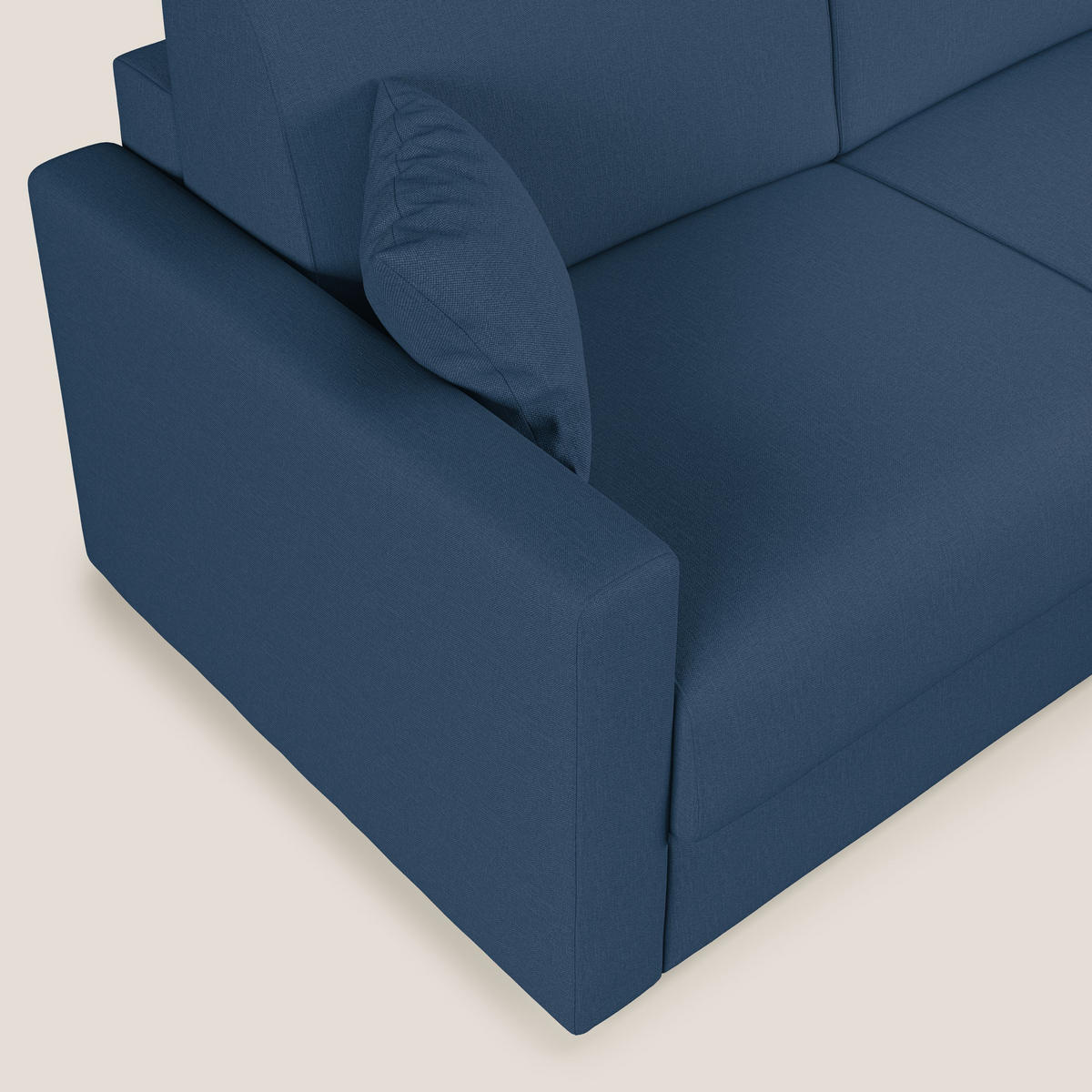 ECKSOFA RECHTS Chris - Blau, Textil (288/96cm) - Divani.store